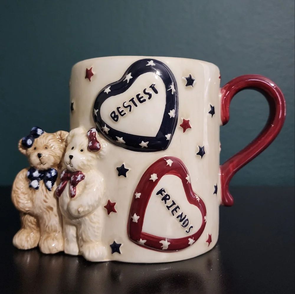 New Boyds Bears Laverne and Shirley Best Friends Mug